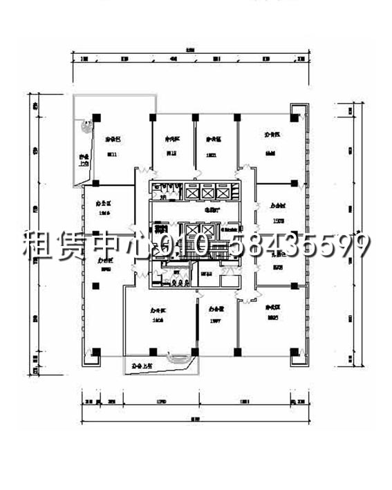 蓝堡国际中心1座平面图